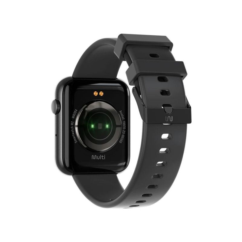 Smartwatch multi m2 tela 1,78 amoled proteção ip67 preto - wr204