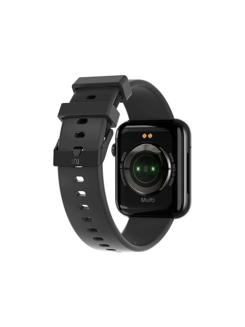 Smartwatch multi m2 tela 1,78 amoled proteção ip67 preto - wr204