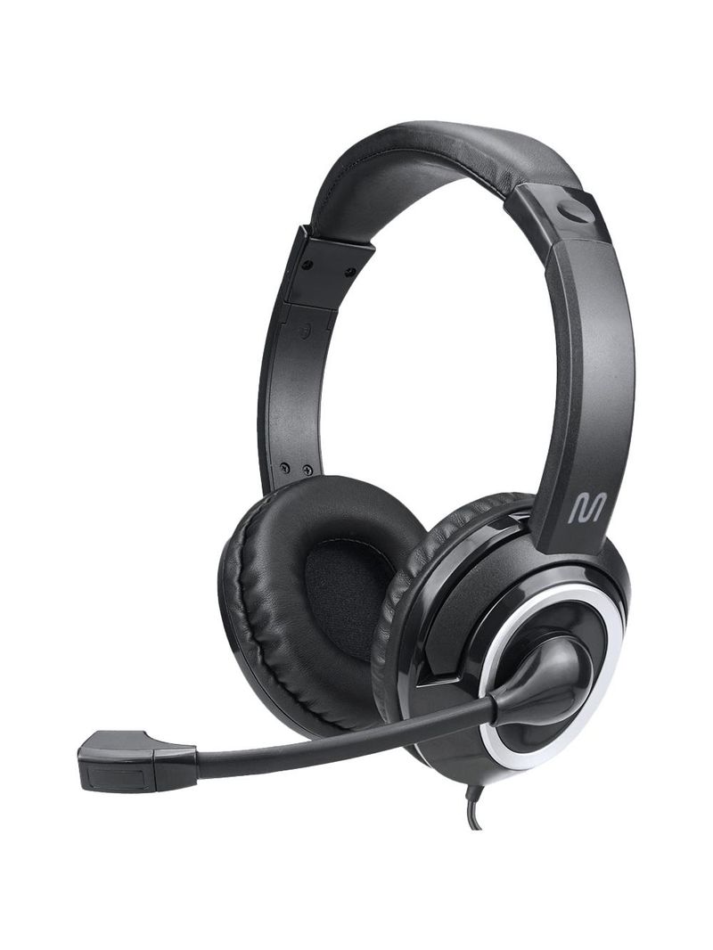 Headset com fio hf700 conexão p3 e usb preto multi - ph424