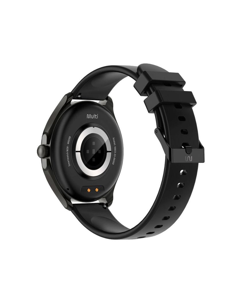 Smartwatch multi m2r tela 1,43 amoled proteção ip67 preto - wr206