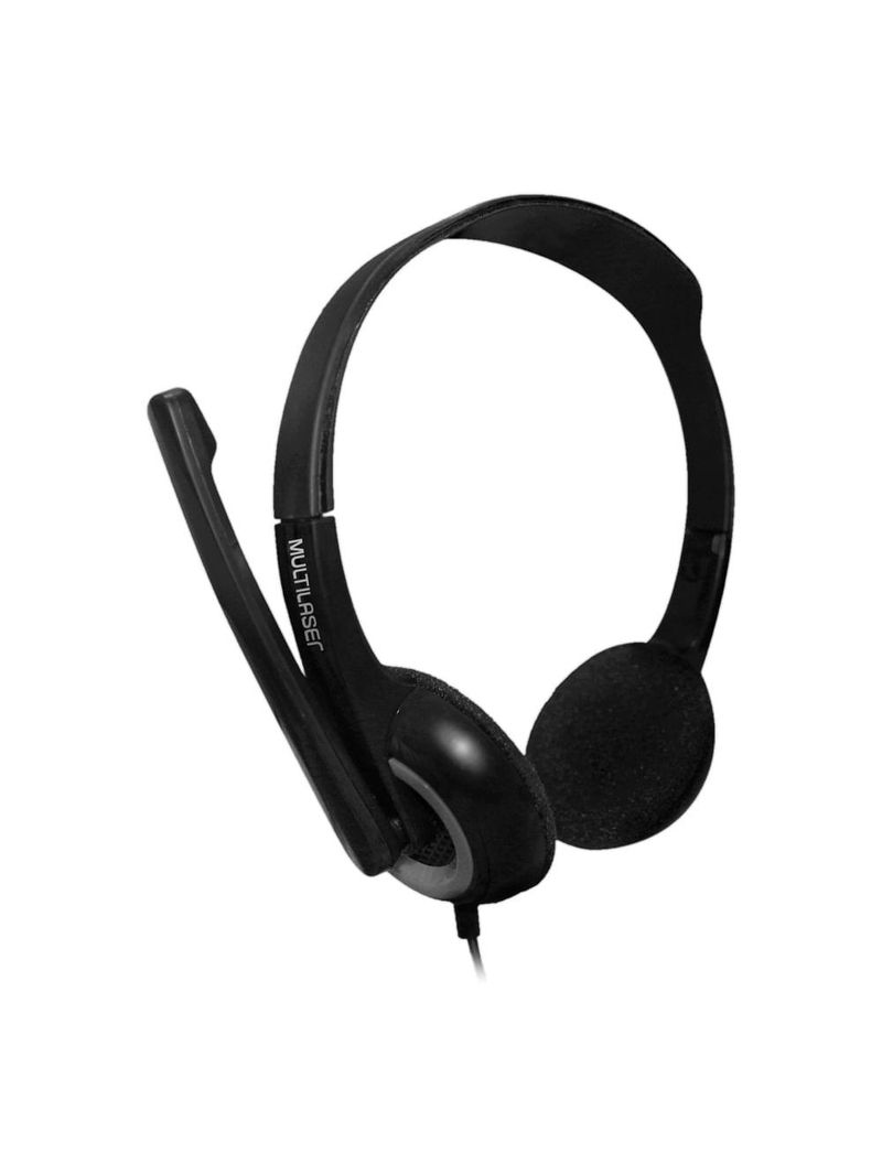 Headset basic conexão p3 cabo de 150cm cancelamento de ruido potência 45mw preto - ph367