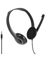 Headset basic conexão p3 cabo de 150cm cancelamento de ruido potência 45mw preto - ph367