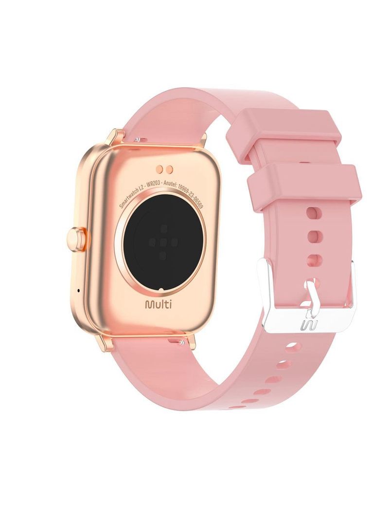 Smartwatch multi l2 tela 183 proteção ip67 rosé - wr203