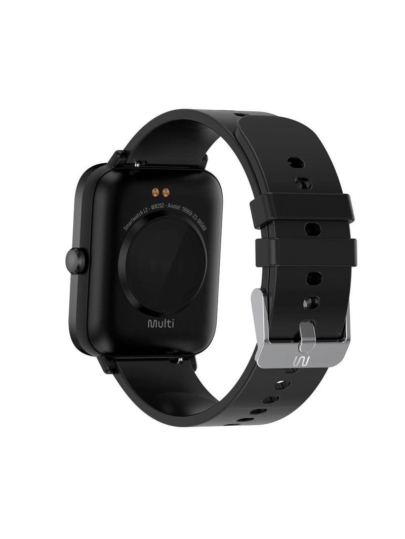 Smartwatch multi l2 tela 183 proteção ip67 preto - wr202
