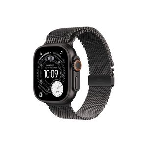 Apple watch ultra 3 gps+ cellular 49mm pulseira milanês m preta