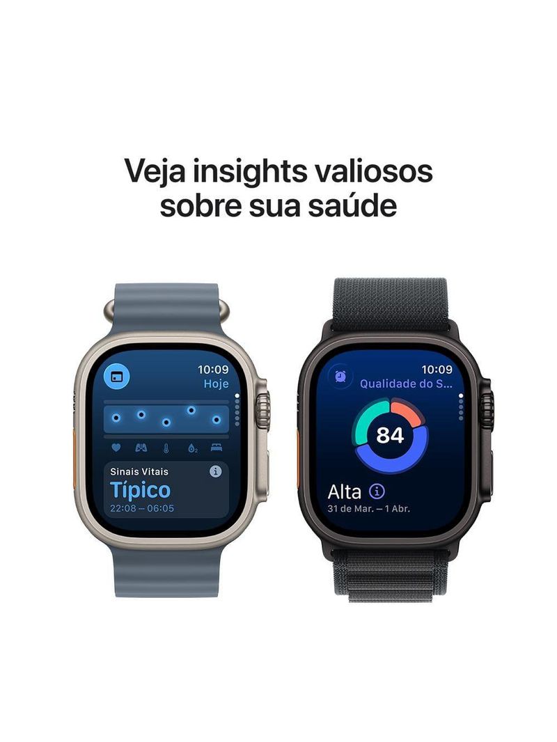 Apple watch ultra 3 gps+ cellular 49mm pulseira milanês m preta