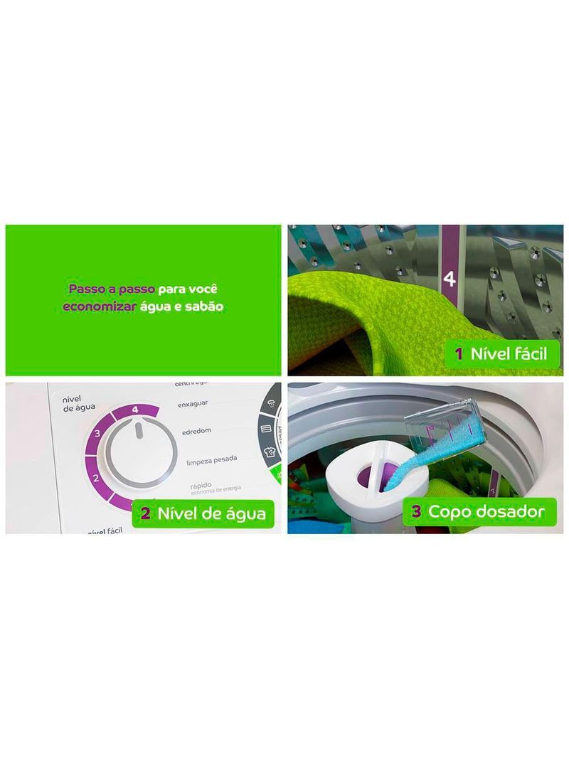 Lavadora de roupas consul 12kg cwh12bb com dosagem econômica e ciclo edredom – branca