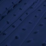 Kit cobre leito colcha alexa pompom queen dupla face micropercal 3 peças - azul marinho