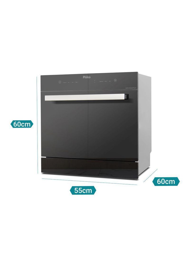 Lava Louça Philco 10 Serviços Preto Espelhado PLL10