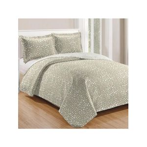 Kit cobre leito colcha mix king estampado dupla face floral 3 peças - beatriz