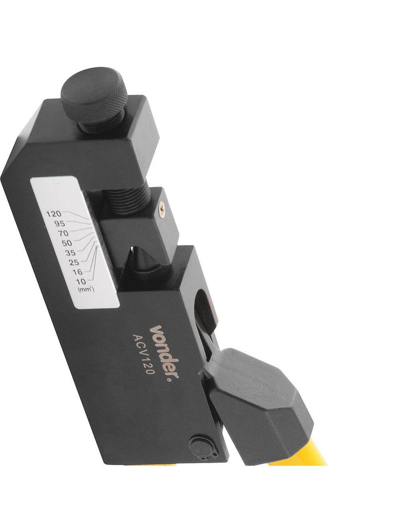 Alicate crimpador acv120 sem catraca 10mm² à 120mm² vonder