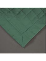 Kit cobre leito colcha bellini queen dupla face percal 300 fios textura matelassê 3 peças - verde