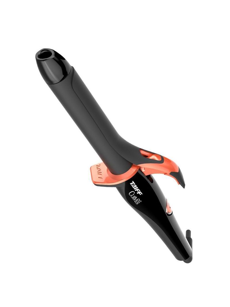 Modelador De Cachos Taiff Curves 25mm Bivolt Preto E Cobre Bivolt