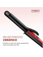 Modelador De Cachos Mondial Infinity Em-12 Cabo Giratório Bivolt Preto E Vermelho