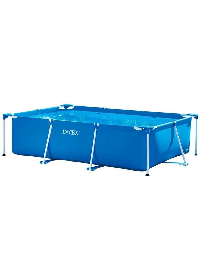 Piscina Estrutural Retangular 2282 Litros Com Filtro 110v Intex