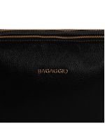 Bolsa transversal feminina em couro pequena lisa basic preta