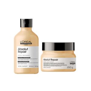 L’oréal professionnel absolut repair gold quinoa + protein kit - shampoo + máscara