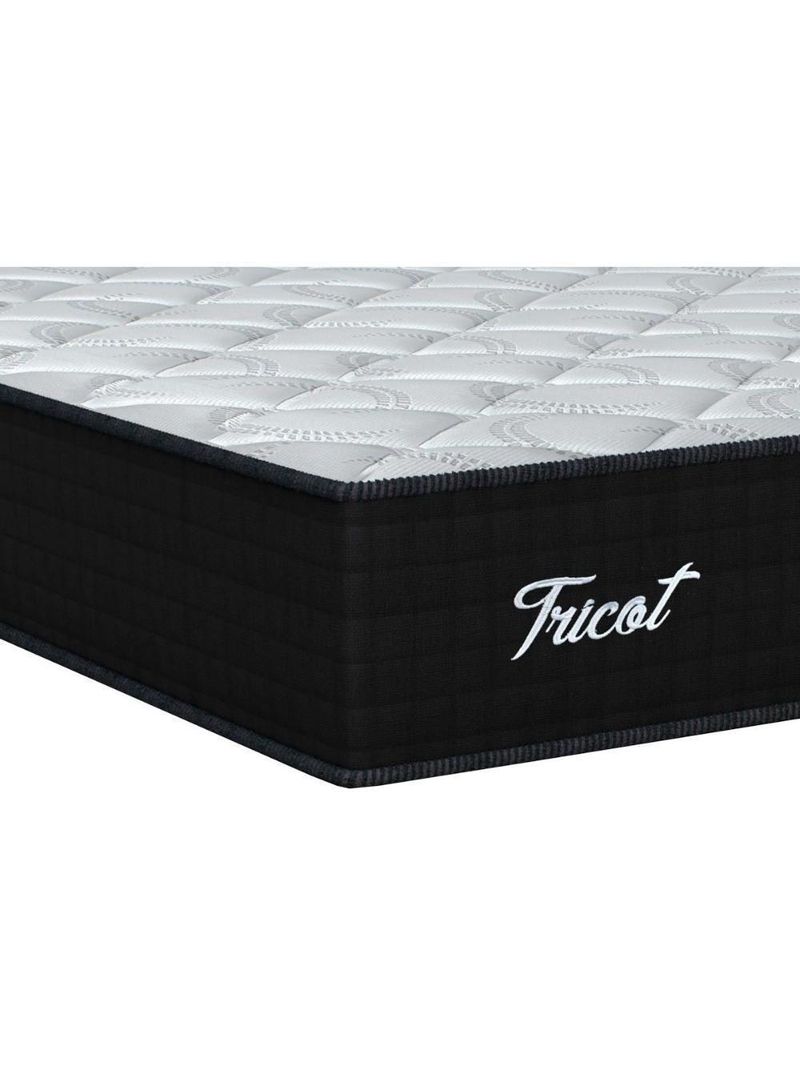 Cama Box King: Colchão Molas Ensacadas Orthoflex Masterpocket Tricot + Base Crc Suede Black(193X203)