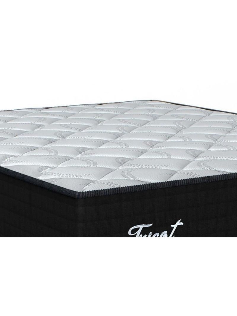 Cama Box King: Colchão Molas Ensacadas Orthoflex Masterpocket Tricot + Base Crc Suede Black(193X203)