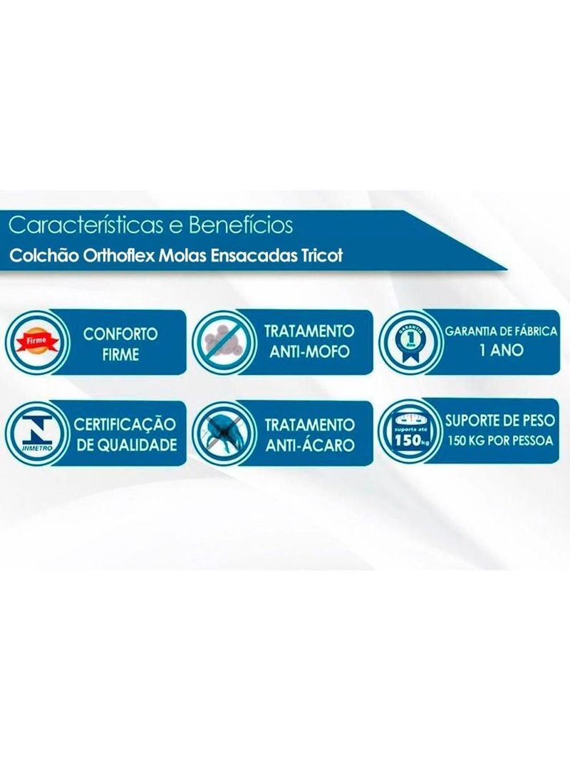 Cama Box King: Colchão Molas Ensacadas Orthoflex Masterpocket Tricot + Base Crc Suede Black(193X203)