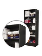 Sapateira Clarice 180cm Em Mdp Carioca Móveis Preto