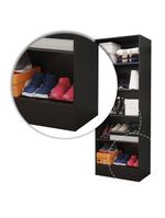 Sapateira Clarice 180cm Em Mdp Carioca Móveis Preto