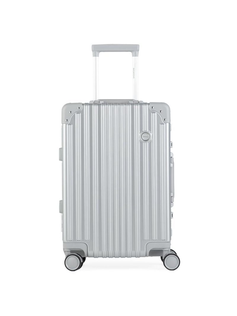 Mala de bordo de policarbonato 4 rodas kyoto ii prata