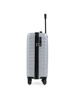 Mala de bordo abs 4 rodas detroit prata/preto