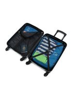 Mala de bordo abs 4 rodas detroit prata/preto