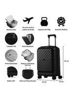 Mala de bordo 10 kg policarbonato 4 rodas barcelona ii azul