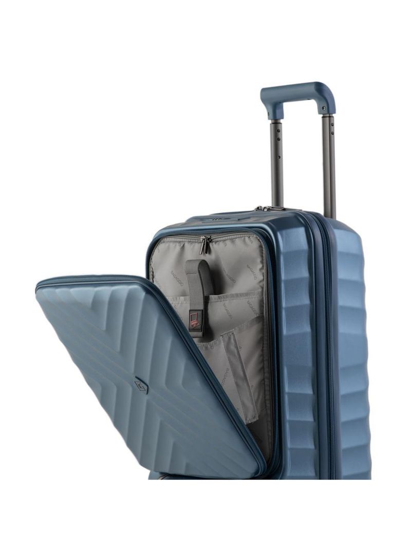 Mala de bordo 10 kg policarbonato 4 rodas barcelona ii azul