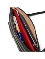 Bolsa transversal feminina de couro zig zag matelasse pequena preta