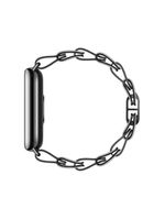 Bracelete Trancado De Metal Para Xiaomi Smart Band 8 Preto