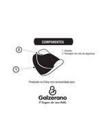 Assento Veicular Infantil Galzerano York De 15 A 36 Kg Preto