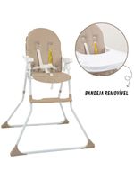 Cadeira De Alimentação Galzerano Para Bebê Alta Nick 5025 Até 23kg Sand