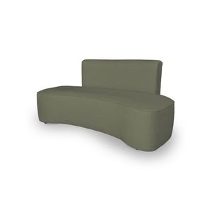 Sofá Orgânico Curvo Feijão Sala Elegante 3 Lugares Recepção Menta