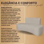 Sofá Orgânico Curvo Feijão Sala Elegante 3 Lugares Recepção Menta