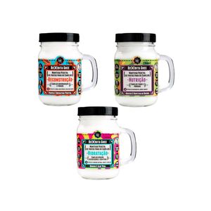 Lola cosmetics be(m)dita ghee kit 350g - hidratação + nutrição + reconstrução