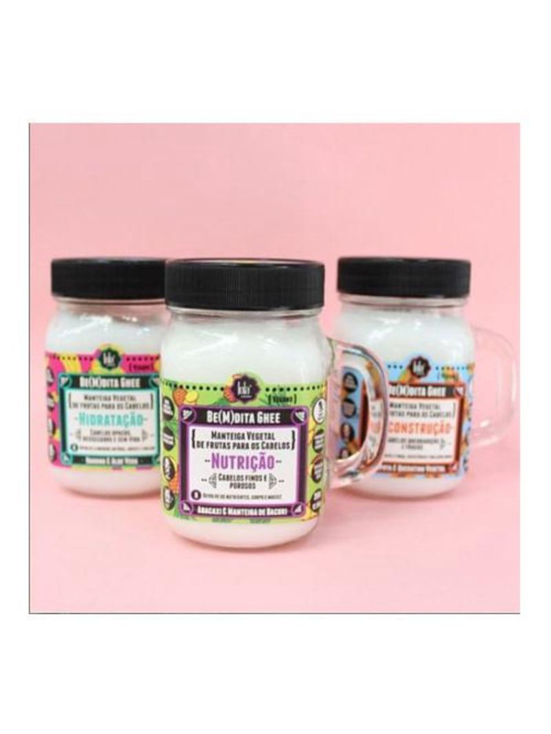 Lola cosmetics be(m)dita ghee kit 350g - hidratação + nutrição + reconstrução