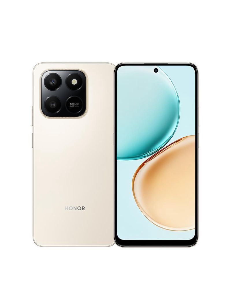 Smartphone Honor X7D 4G BR 6,77 Pol 120Hz 16GB (8+8GB) + 256GB Dourado