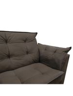 Sofá 2 Lugares Para Sala Moderno Confortável Elegance Suede marrom