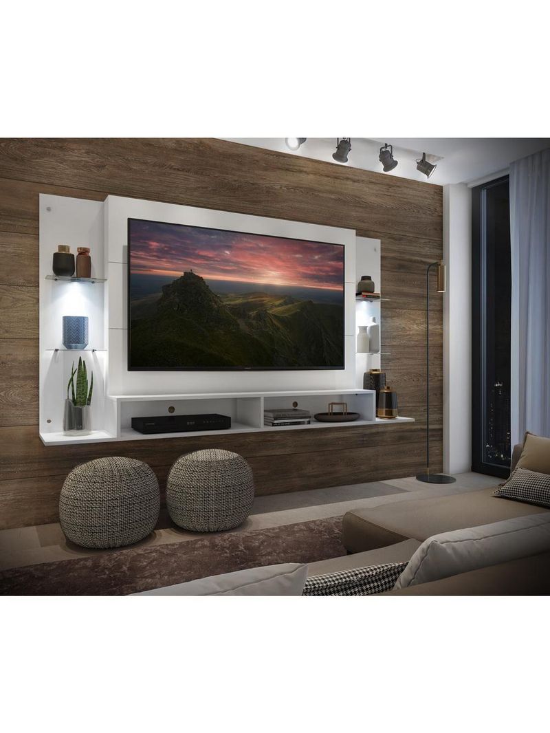 Painel Com 2 Leds Para Até 60´´ Vegas Fg3394 Branco