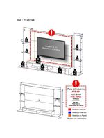 Painel Com 2 Leds Para Até 60´´ Vegas Fg3394 Branco