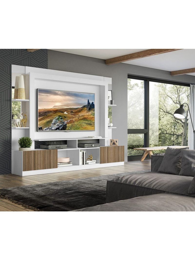 Estante 65" Prateleiras C/ Espelho Oslo Multimóveis V3393