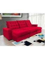 Sofá Coliseu 290m Retrátil E Reclinável Super Pillow Vermelho