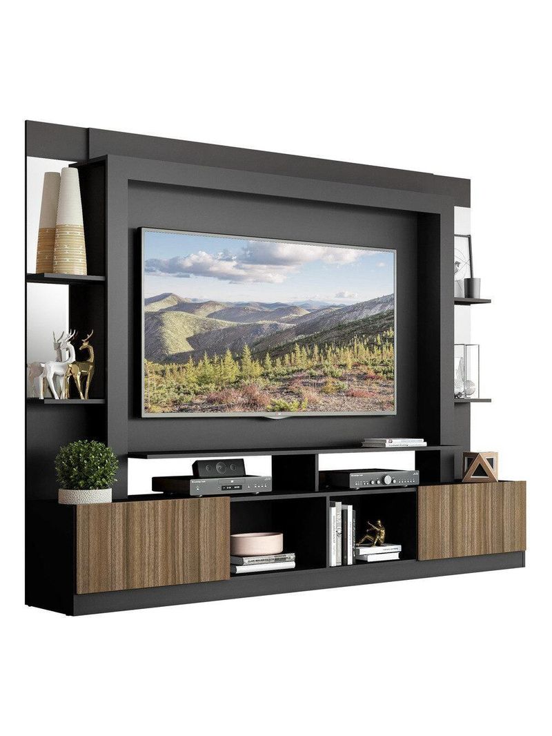 Estante Com Suporte 65" C/ Espelho Oslo Multimóveis V3385