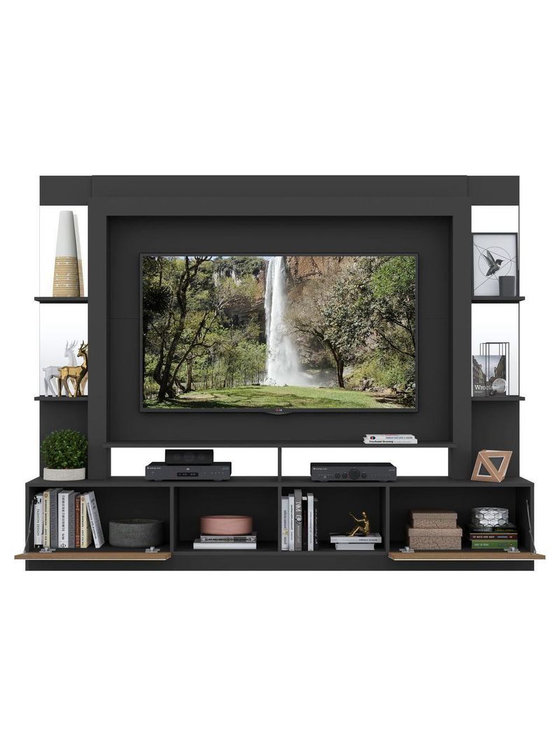 Estante Com Suporte 65" C/ Espelho Oslo Multimóveis V3385