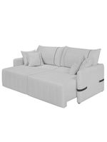 Sofá Cama Retrátil 160cm Essence D05 Linho Cinza/preto - Mpozenato