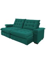 Sofá 4 Lugares Coliseu 260m Retrátil E Reclinável Super Pillow - Verde