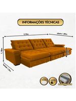 Sofá Coliseu Super Pillow 3,70m terra